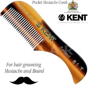 Kent Handmade Moustache & Beard Comb 81T Гребен за мустак и брада