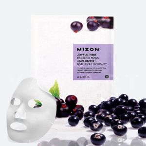 Mizon Joyful Time Essence Mask Acai Berry Текстилна маска с екстракт от акай бери с антиоксиданти, стягаща и хидратираща